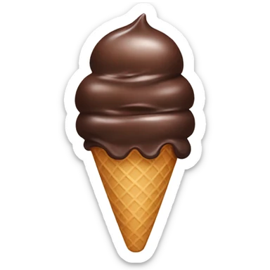 Ice cream chocolate  sticker