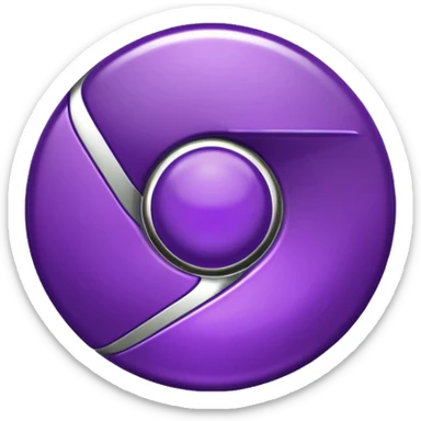 dark purple google chrome logo sticker