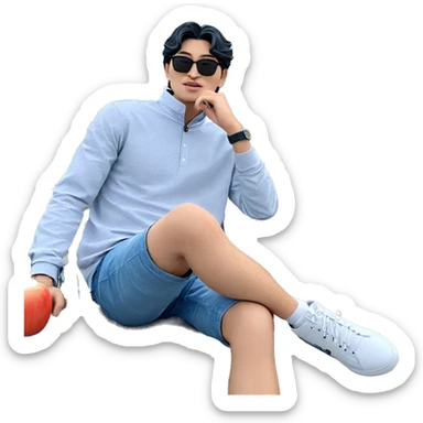 casual day outdoors with style sticker