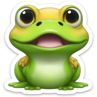 duck frog Chimera sticker