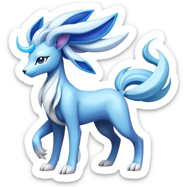 Lucia-Suicune-fakemon-creature-hybrid sticker