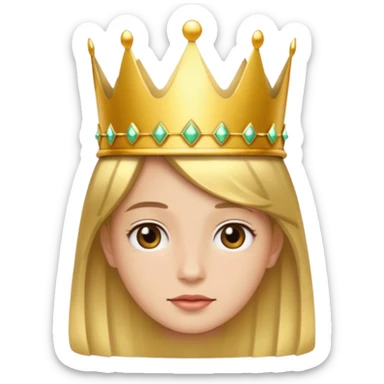 Me wearing a crown sticker