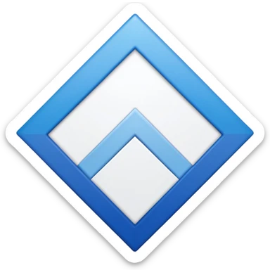 Blue white hsv Emoji with Rhombus  sticker