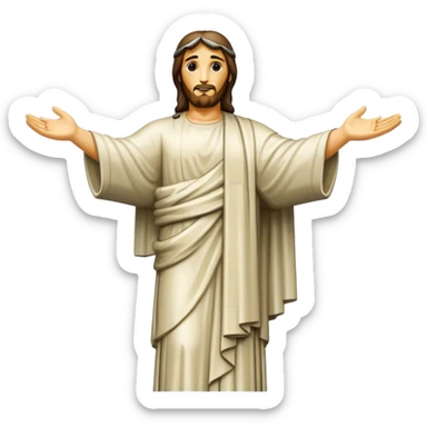 Christ the Redeemer, no frame sticker