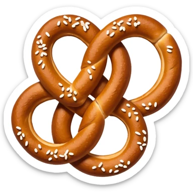 Cinnamon pretzels sticker