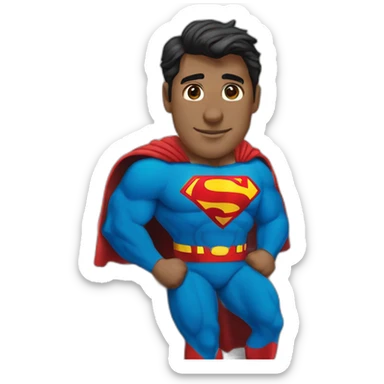 superman en una oficina sticker