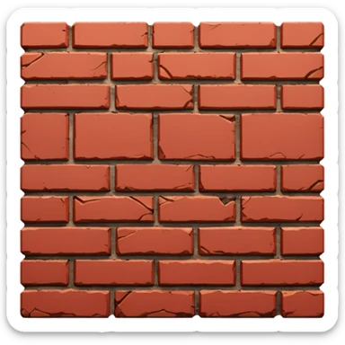 Brick wall sticker