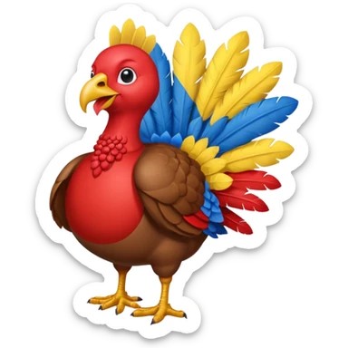 turkey ukraine flag sticker