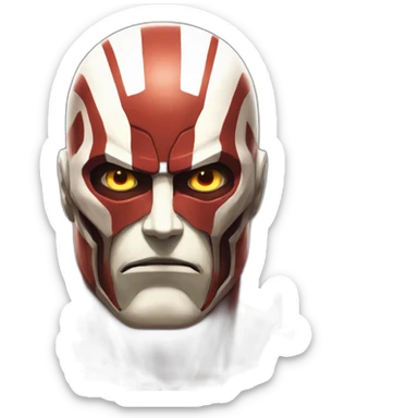 Colossal titan but He is team blood sticker