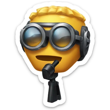 Free fire diamond with microphones sticker