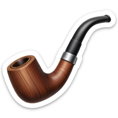 pipe en bois de magritte sticker