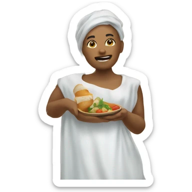 Appetizer in the shower sticker