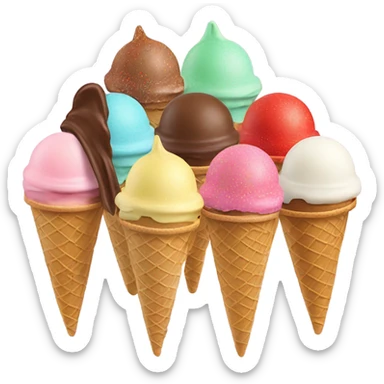 Ice cream  sticker