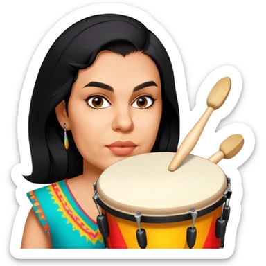 Festive Drummer sticker