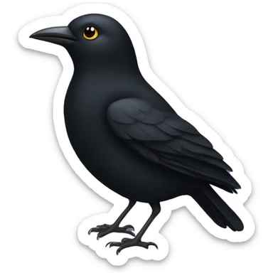 Black Bird  sticker