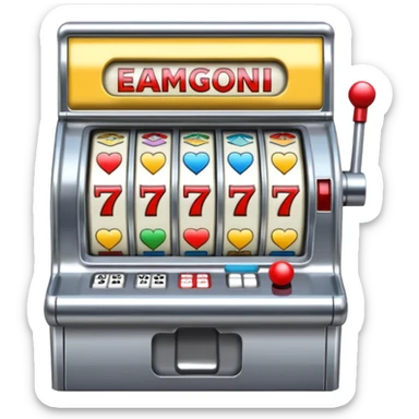 Slot machine, las vegas sticker