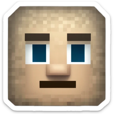  minecraft steve full diamante sticker