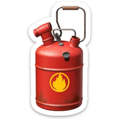 create a realistic petrol canister sticker