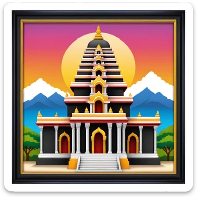 Tamil nadu Temple sticker
