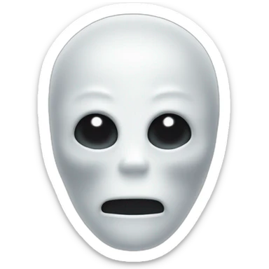 ghost face wazzap sticker