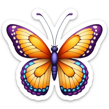 бабочка sticker
