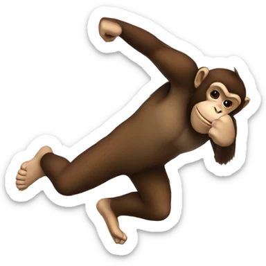 Monkey Kick sticker