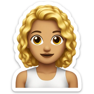 corte de cabello mujer  sticker