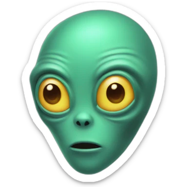 Colored aliens sticker