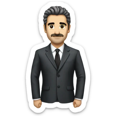 Murat Yünsel image in official suit sticker