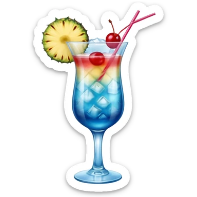 Blue Hawaiian drink sticker