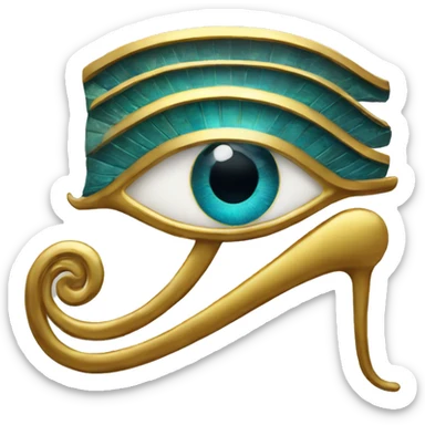 eye of horus besides eye of ra sticker