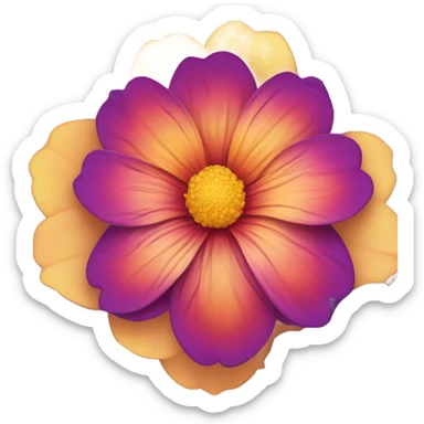 Flower proposal sticker