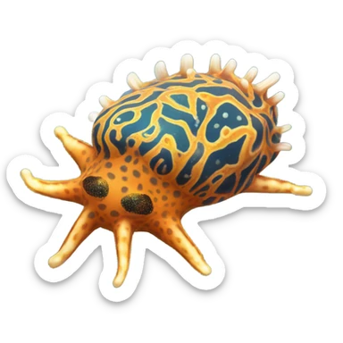 nudibranch sea slug sticker