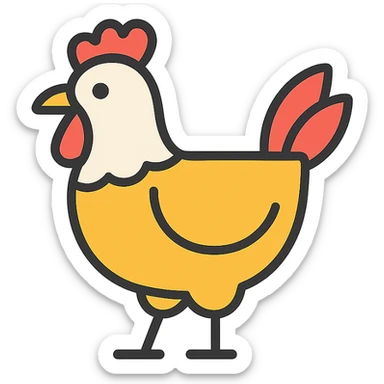 chicken sticker
