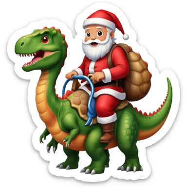 Dinosaure Noël  sticker