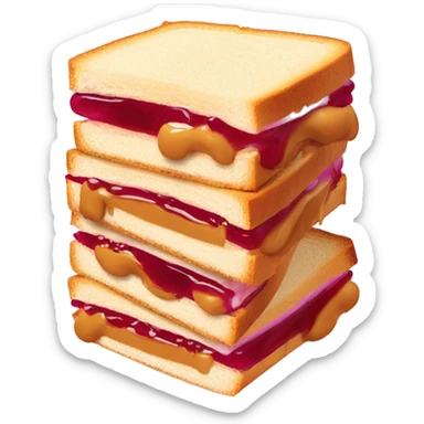 peanut butter jelly sandwich with a doorhinge sticker