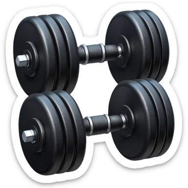 Peso de academia preto sticker