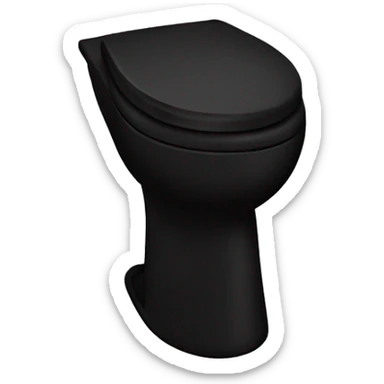 Skibidi toliet black  sticker