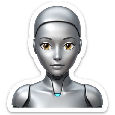 AI humanoid sticker