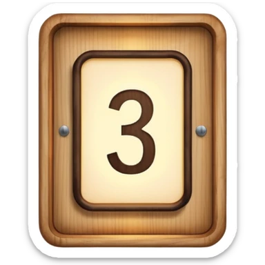 room number sign with loght sticker