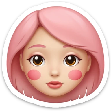 Make a blushed cheeks emoji  sticker