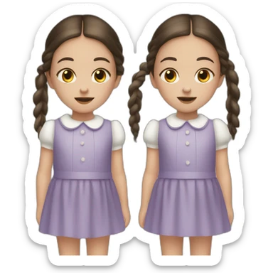 twin girls in the shining film sticker