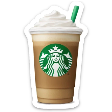 Starbucks latte sticker