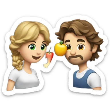Rafael Nadal and Taylor Swift eat sticker
