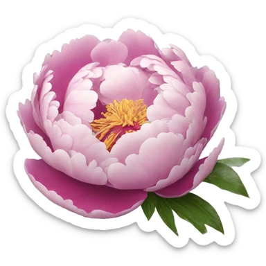 Peony sticker