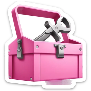 pink tool box sticker