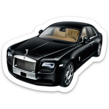 black rolls royce ghost sticker