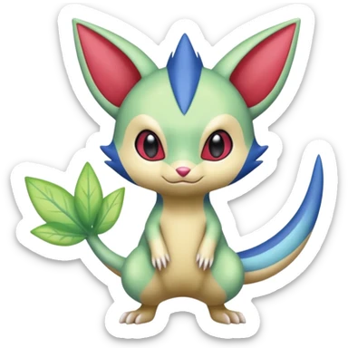 Sneasel-Furret-Celebi-fusion sticker