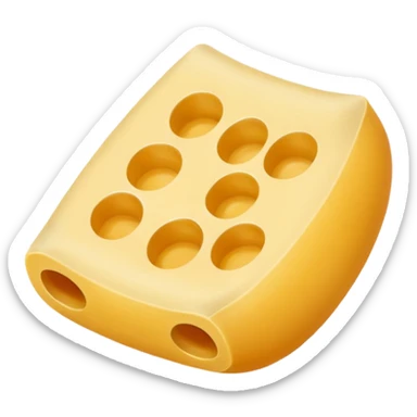 one piece of elbow macaroni sticker