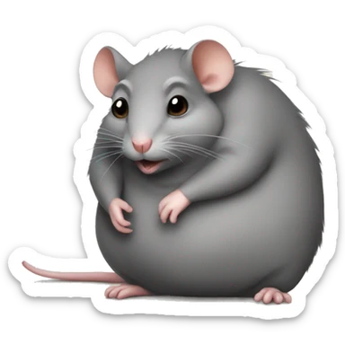 fat rat  sticker